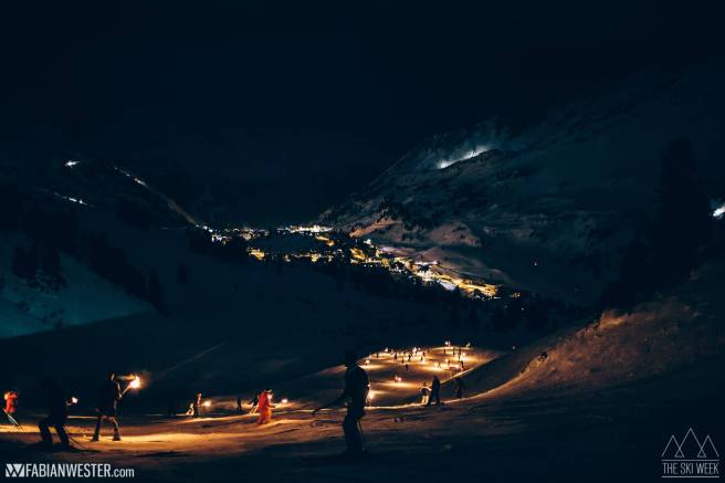 Night skiing in AUstria